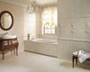 Marmurowa łazienka z beżową mozaiką i dekorami Belat/Belato