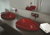 Czerwone umywalki nablatowe Bocchi Etna