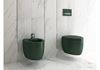 Łazienka w marmurze z zieloną ceramiką