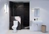 Łazienka w czerni i bieli w minimalistycznym stylu