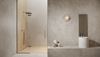 Beżowa łazienka w minimalistycznym stylu