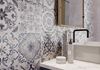 Ściana w łazience z patchworkami Cersanit Primero