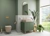 Zielona łazienka z ceramiką Bocchi