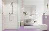 Kremowa łazienka z fioletowymi akcentami Cersanit Artiga