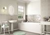 Łazienka w stylu vintage z szarymi dekorami Cersanit Lussi
