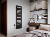 Dekoracyjny grzejnik Instal-Projekt w szarej sypialni