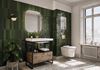 Stylowa łazienka w zielonych kaflach