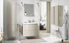 Aranżacja biało-beżowej łazienki w stylu nowoczesnym