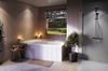 Aranżacja nowoczesnej łazienki z wanną asymetryczną Koło Split