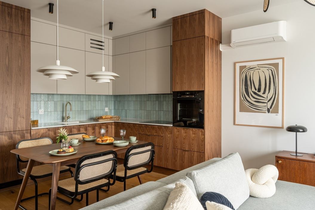 85 – metrowy apartament w stylu modern vintage