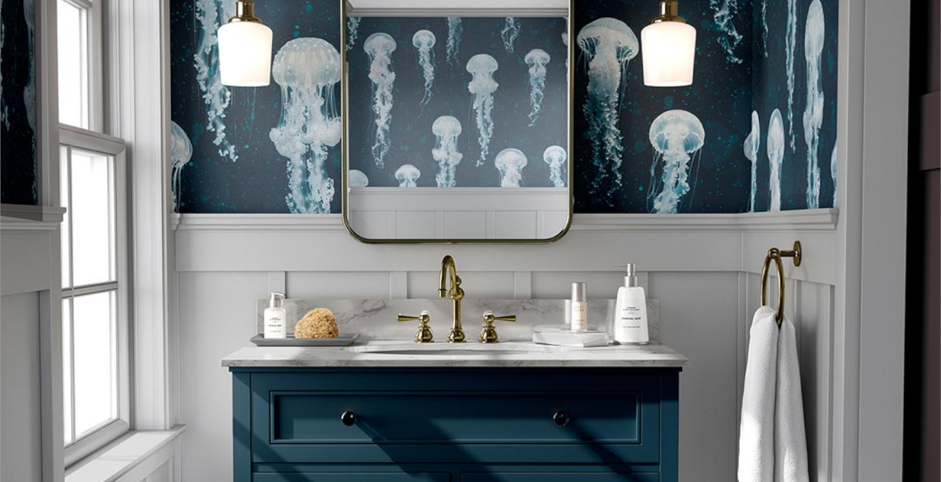 Łazienka w stylu marynistycznym