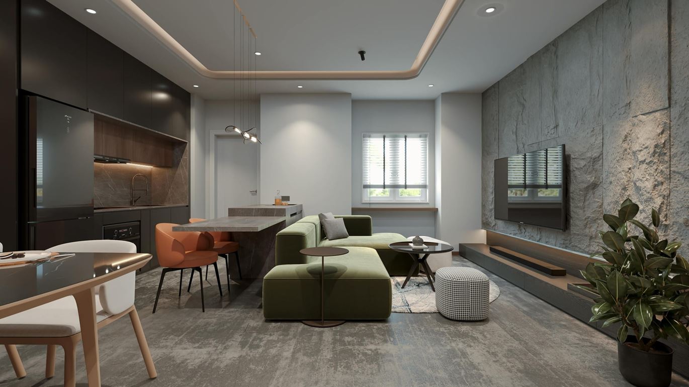 Efekt betonu w luksusowych wnętrzach – jak surowa estetyka stała się symbolem prestiżu  