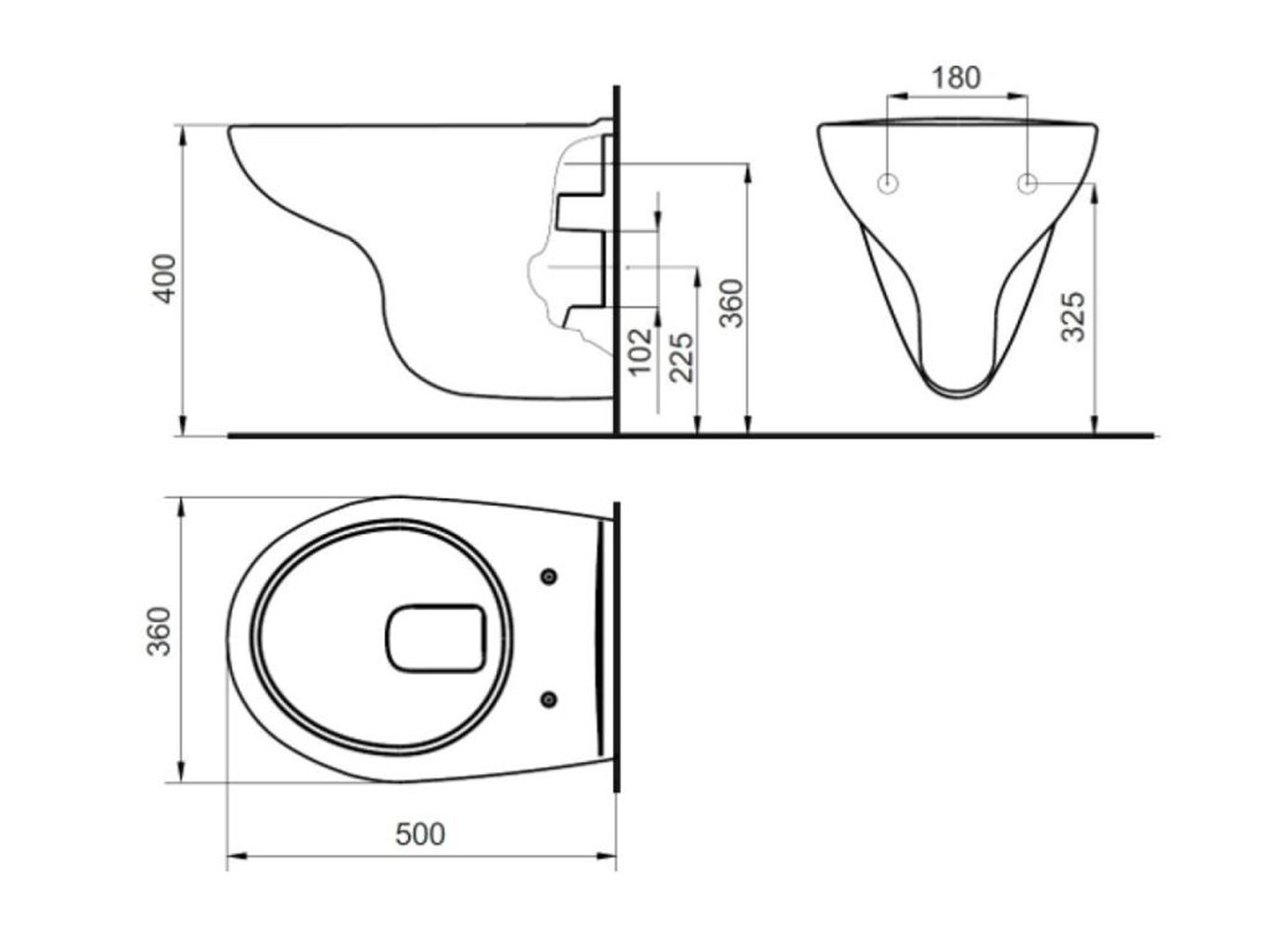 Roca Adele A346C28000 - Miska WC Podwieszana Rimless Vortex - Domni.pl