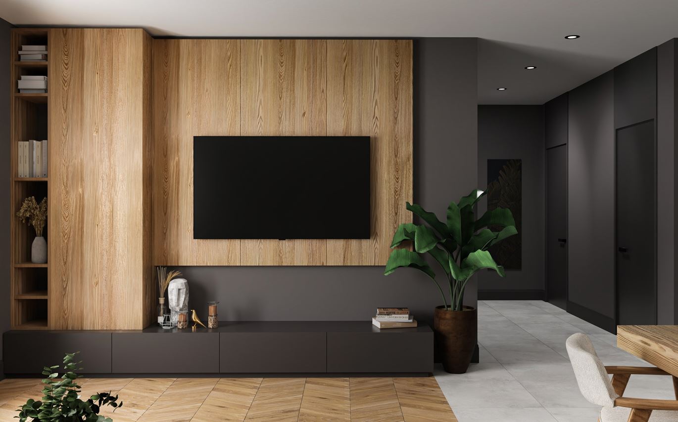 Pomysły na ścianę z telewizorem