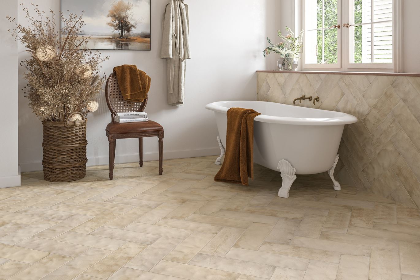 Łazienka w stylu rustykalnym