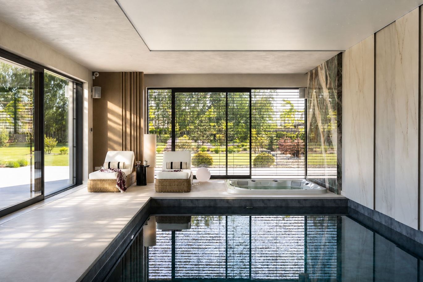 Cisza, światło i 161 m² regeneracji. Projekt domowego SPA od Sqala Interior Design