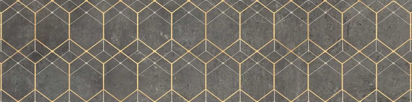 Dekor 30x120 cm - Cerrad Softcement Graphite Geo Poler - Domni.pl