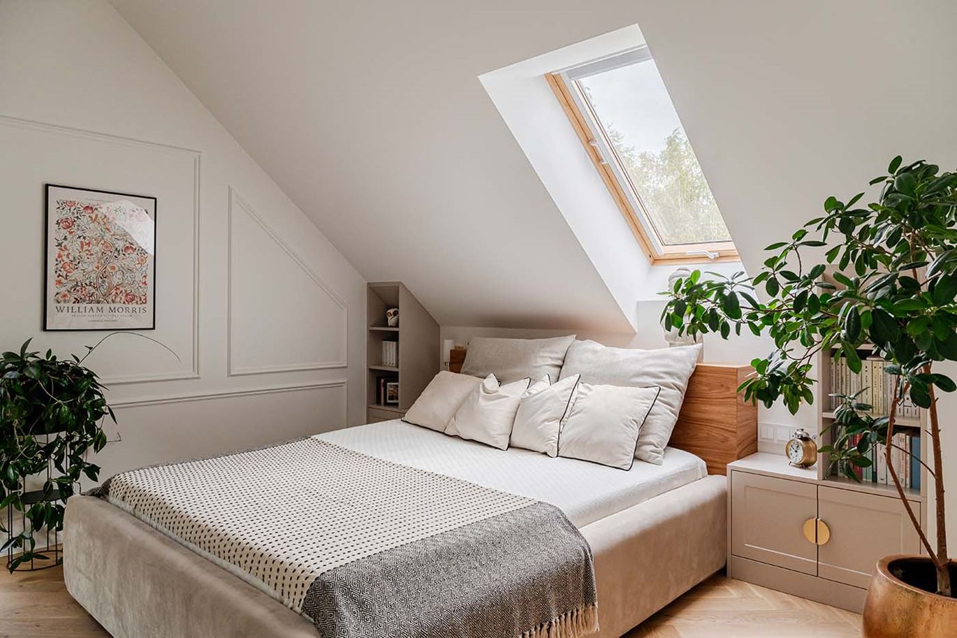Sypialnia na poddaszu
