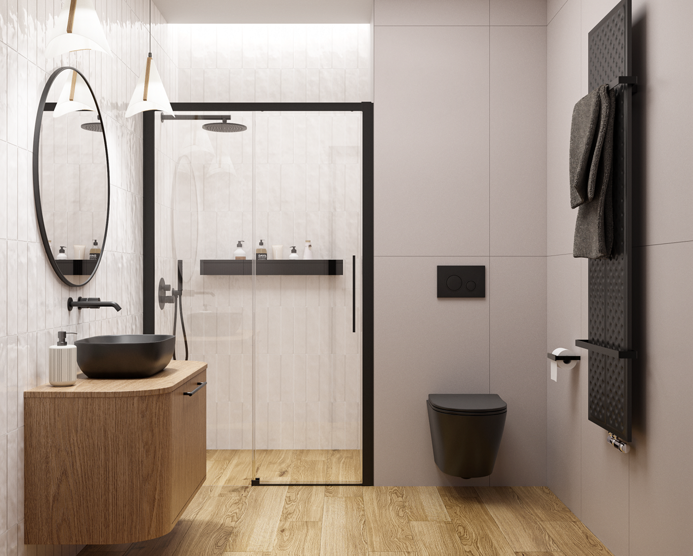 Czarna ceramika łazienkowa