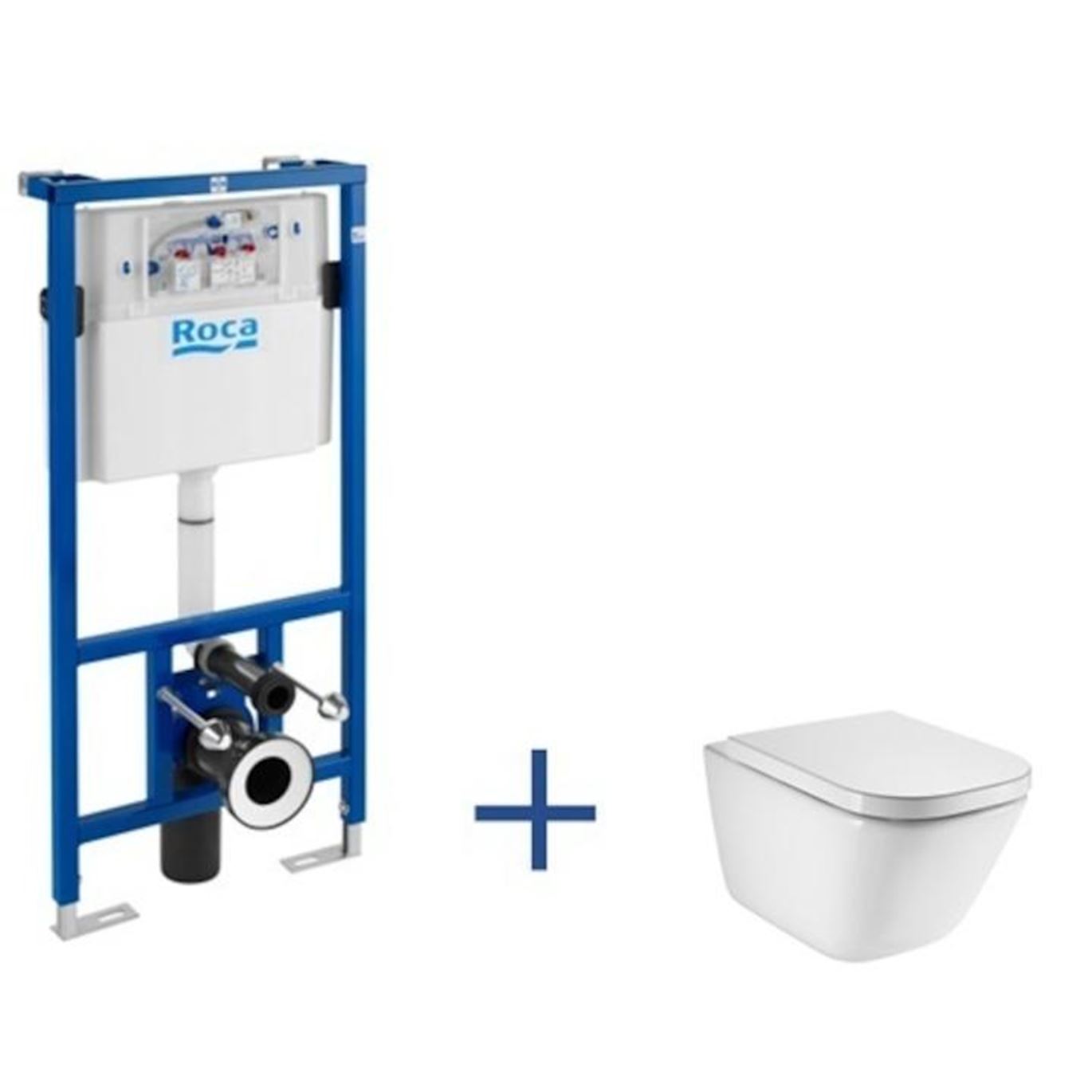 Roca Gap A89009000R - Zestaw Podtynkowy Duplo z Miska - Domni.pl