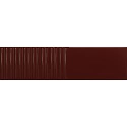 Tubądzin Groove Burgundy 2 STR Gloss