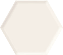 Paradyż Ideal Uniwersalny Heksagon White Struktura Połysk