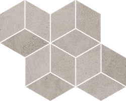 Paradyż Pure City Grys Mozaika Prasowana Romb Hexagon