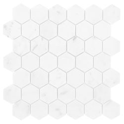 Dunin Black&White Carrara White Hexagon 48