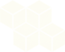Paradyż Uniwersalna Mozaika Prasowana Bianco Paradyż Romb Hexagon