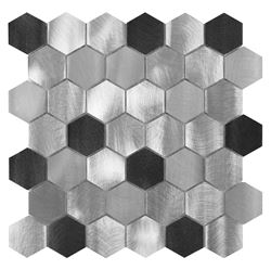 Dunin Metallic Allumi Grey Hexagon Mix 48