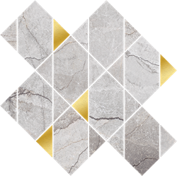 Opoczno Stone Hills Grey Mosaic Glossy Rect ND1222-004