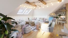 Przytulny salon w stylu boho