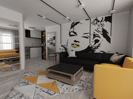 Salon z obrazem Marilyn Monroe