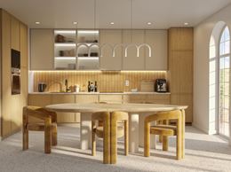 Drewniana kuchnia z lastryko