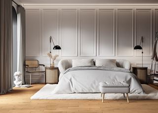 Ściana za łóżkiem w sypialni - pomysły i inspiracje