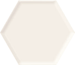Paradyż Ideal Uniwersalny Heksagon White Struktura Połysk