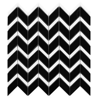 Dunin Black&White Pure Black Chevron mix