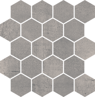 Paradyż Space Grafit Mozaika Cięta Hexagon Poler