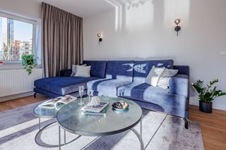 Wielki błękit – apartament nad Odrą