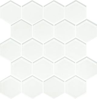Paradyż Uniwersalna Mozaika Szklana Ivory Heksagon