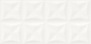 Opoczno Black Glamour White Glossy Origami Structure OP957-003-1