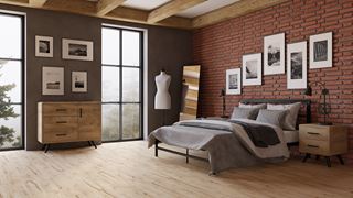 Sypialnia w stylu industrialnym