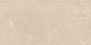 Paradyż Sunnydust Light Beige Stopnica Prosta Nacinana Mat