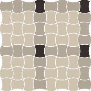 Paradyż Modernizm Grys Mozaika Prasowana K.3,6X4,4 Mix A