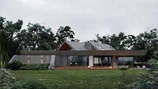 Futurystyczny dom inspirowany naturą