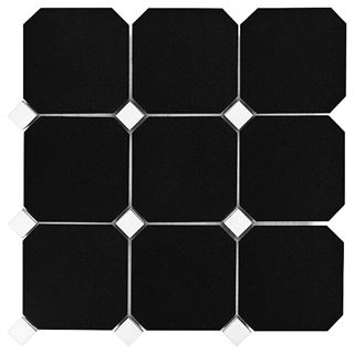 Dunin Black&White Granite Black Octagon 100