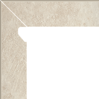 Paradyż Scandiano Beige Cokół 2 El.-Lewy 8,1X30