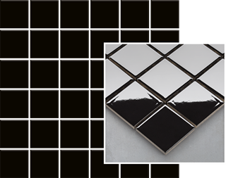 Paradyż Altea Nero Mozaika Prasowana K.4,8X4,8