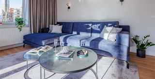 Wielki błękit – apartament nad Odrą