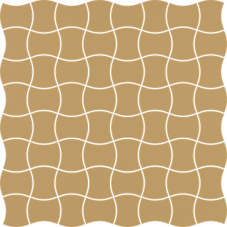 Paradyż Modernizm Ochra Mozaika Prasowana K.3,6X4,4